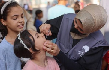 حملة تطعيم شلل الأطفال في غزة لتعويض آثار الحرب