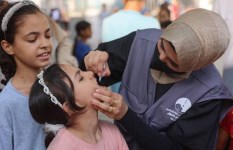 حملة تطعيم شلل الأطفال في غزة لتعويض آثار الحرب