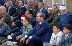 الرئيس السيسي..في صلاة عيد الفطر المبارك.
