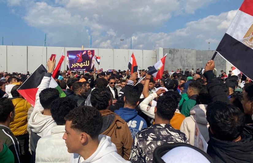 مظاهرات في رفح المصرية مظاهرات في رفح المصرية