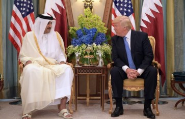  الرئيس الأمريكي وأمير قطر