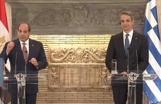 الرئيس عبد الفتاح السيسي، ورئيس وزراء اليونان