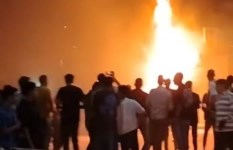 حريق مطعم شاورما الهرم