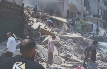 أنقاض عقار شبرا مصر