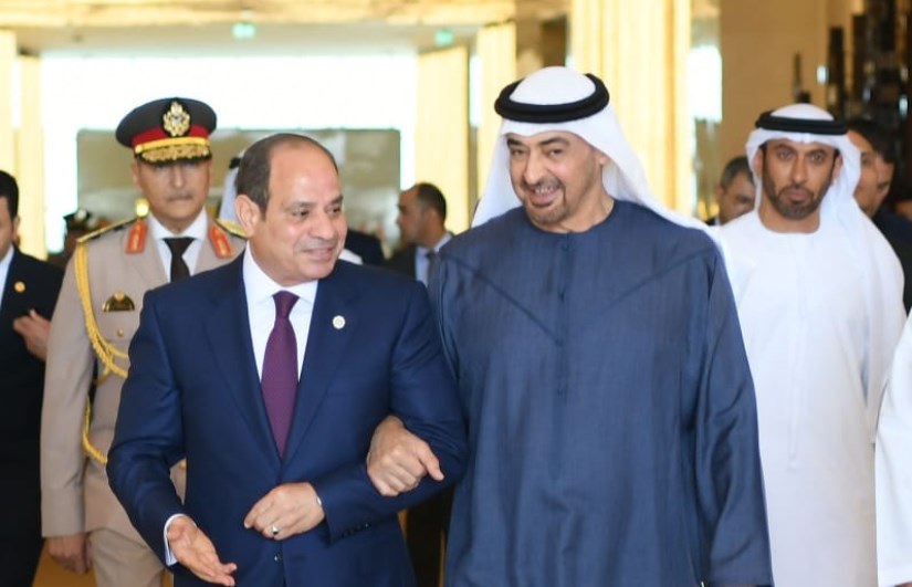 الرئيس السيسي ونظيرة الإماراتي الرئيس السيسي ونظيرة الإماراتي