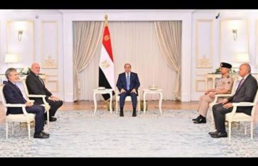 الرئيس السيسي ووزير إيطاليا 