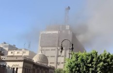 حريق سنترال رمسيس 