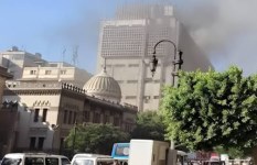 حريق سنترال رمسيس 