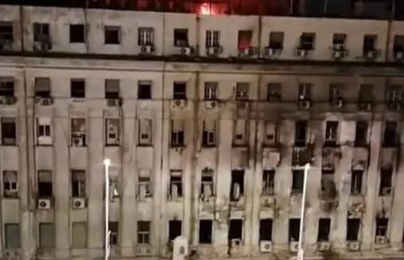 حريق سنترال رمسيس