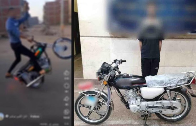 المتهم بأداء حركات استعراضية بالطريق العام المتهم بأداء حركات استعراضية بالطريق العام