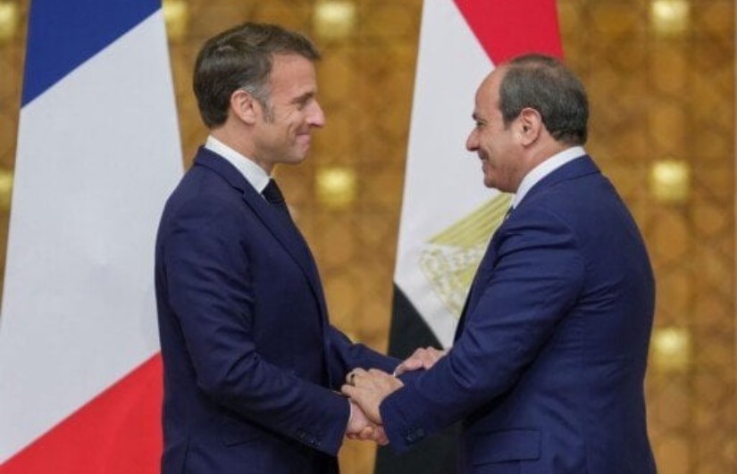 الرئيس السيسي ورئيس فرنسا الرئيس السيسي ورئيس فرنسا