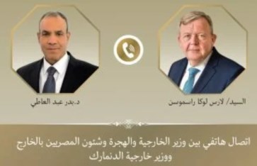 وزير الخارجية يستعرض مع نظيره الدنماركي مقترح وقف إطلاق النار بغزة