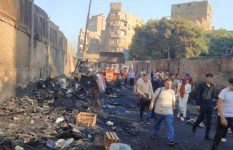 أثار حريق شبرا الخيمة