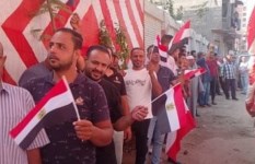أعلام مصر تكسو مشهد الناخبين بالغربية في الشيوخ 2025