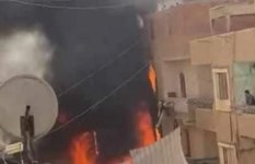حريق في أبو النمرس
