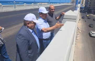 تشغيل تجريبي لكوبري محمد نجيب بكورنيش الإسكندرية