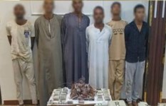المتهمون بسرقة صناديق كهرباء سكك حديد قنا